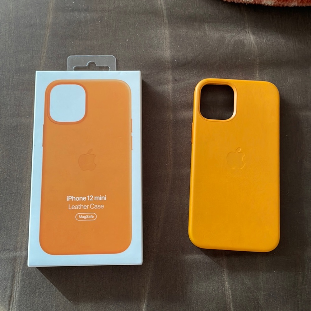 Apple leather case for iPhone 12 mini